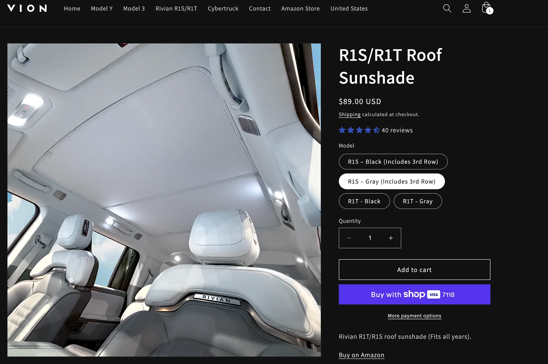 Rivian R1T R1S Installed the latest VION Ocean Coast reflective shades - my review 1784158019795-oh