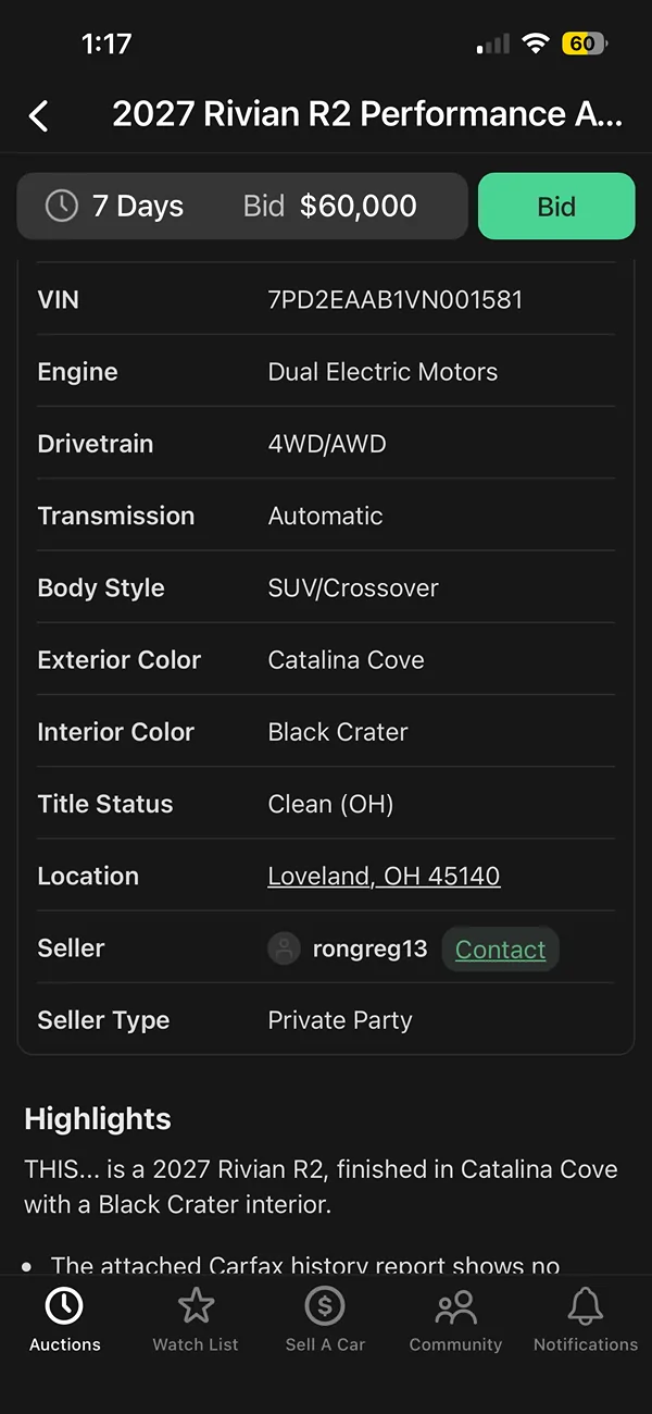 Rivian R1T R1S What do you guys think about this R1T that is for sale? IMG_5270