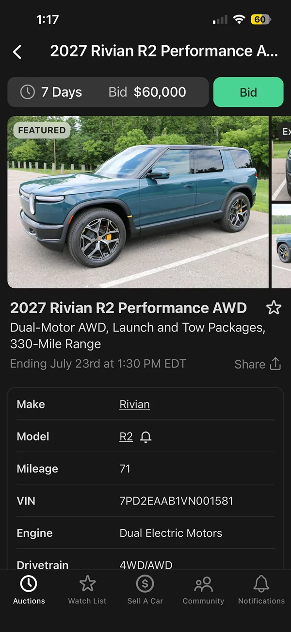 Rivian R1T R1S What do you guys think about this R1T that is for sale? IMG_5269