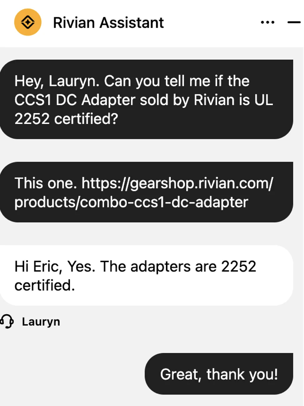 Rivian R1T R1S If you have a Tesla-branded CCS adapter, be sure to watch this video before using it with your R2 1784392260998-tv