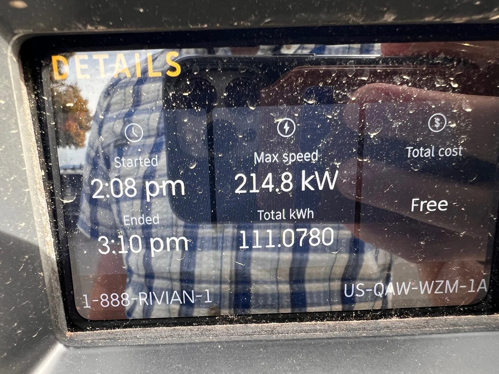 Rivian R1T R1S Charging at Rivian Adventure Network with Pet comfort on a hot day IMG_5219
