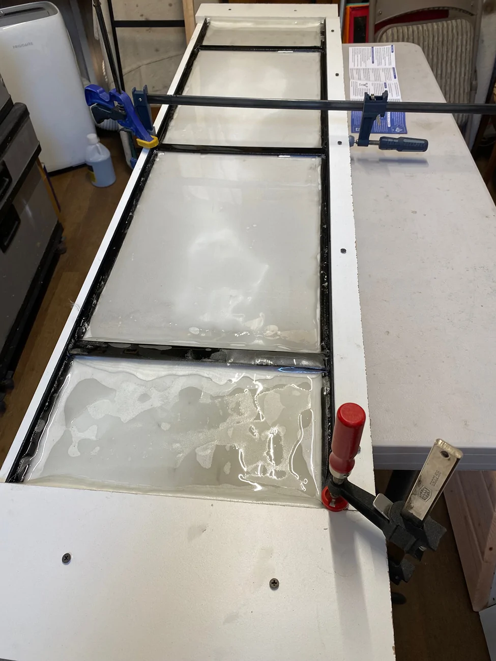 Rivian R1T R1S R1T Solar Tonneau - Custom Build 2.10-Back-skin-cured
