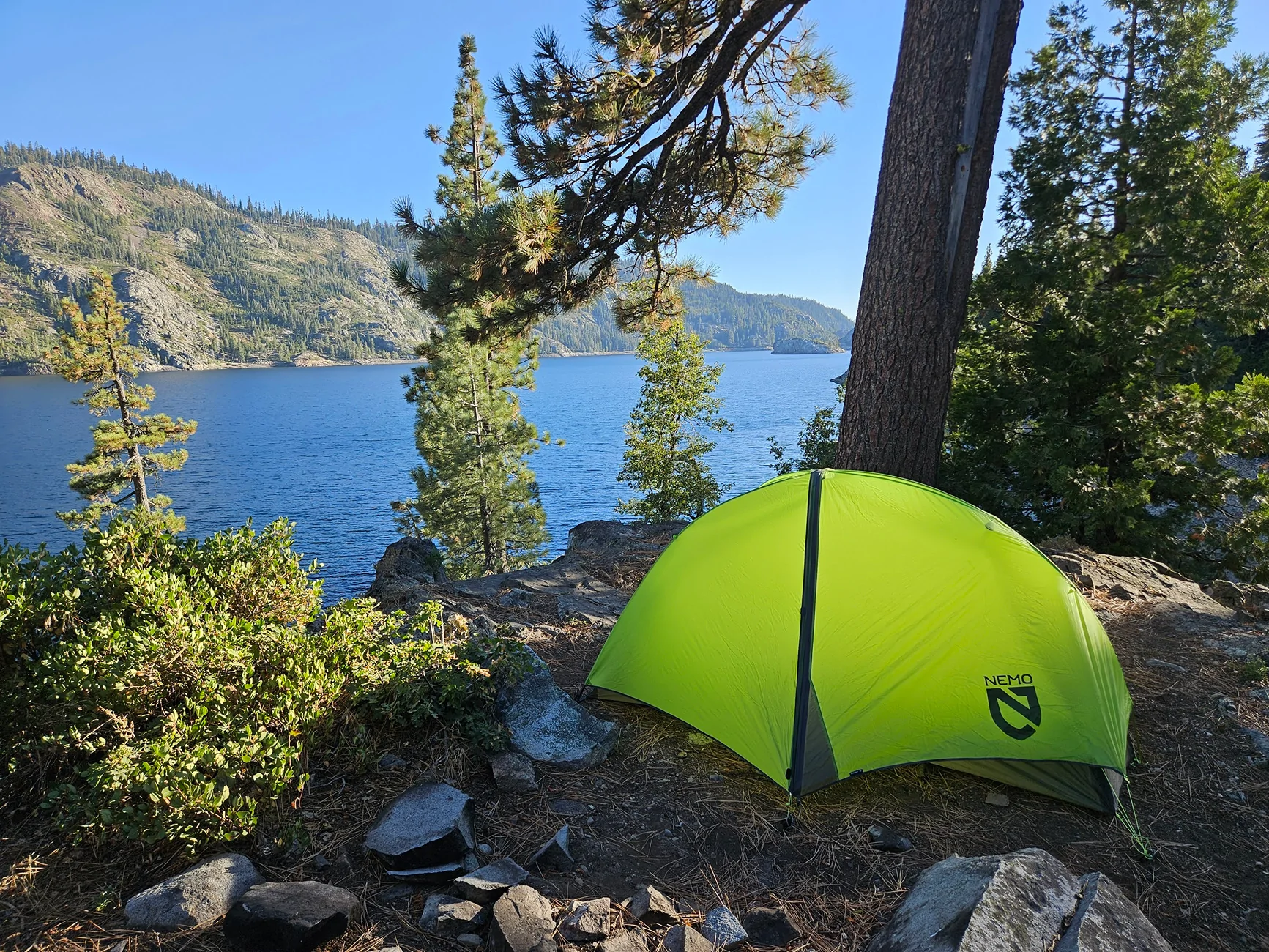Rivian R1T R1S Bowman Lake Camping (Video) 20240913_174158