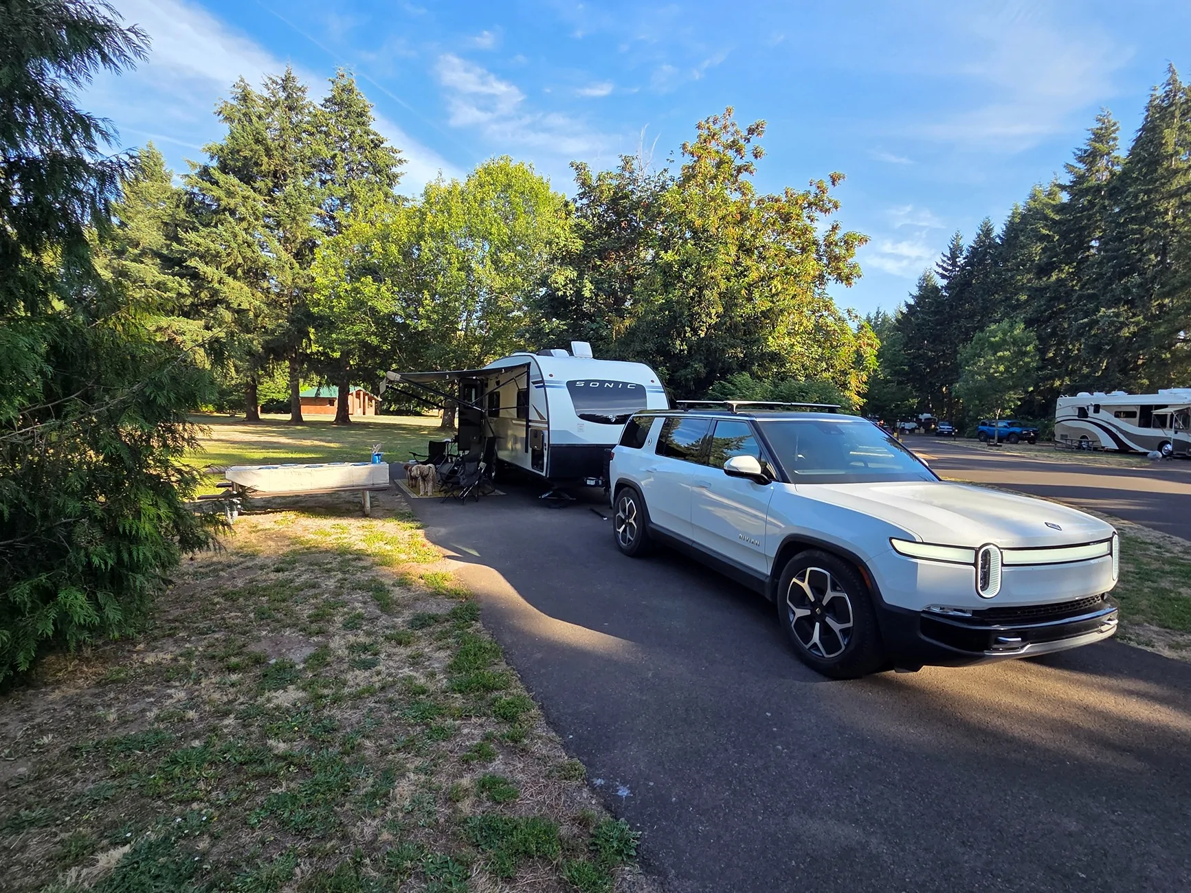 Rivian R1T R1S 2,115 Mile Camping & Towing Travel Trailer through California & Oregon 20260707_183920