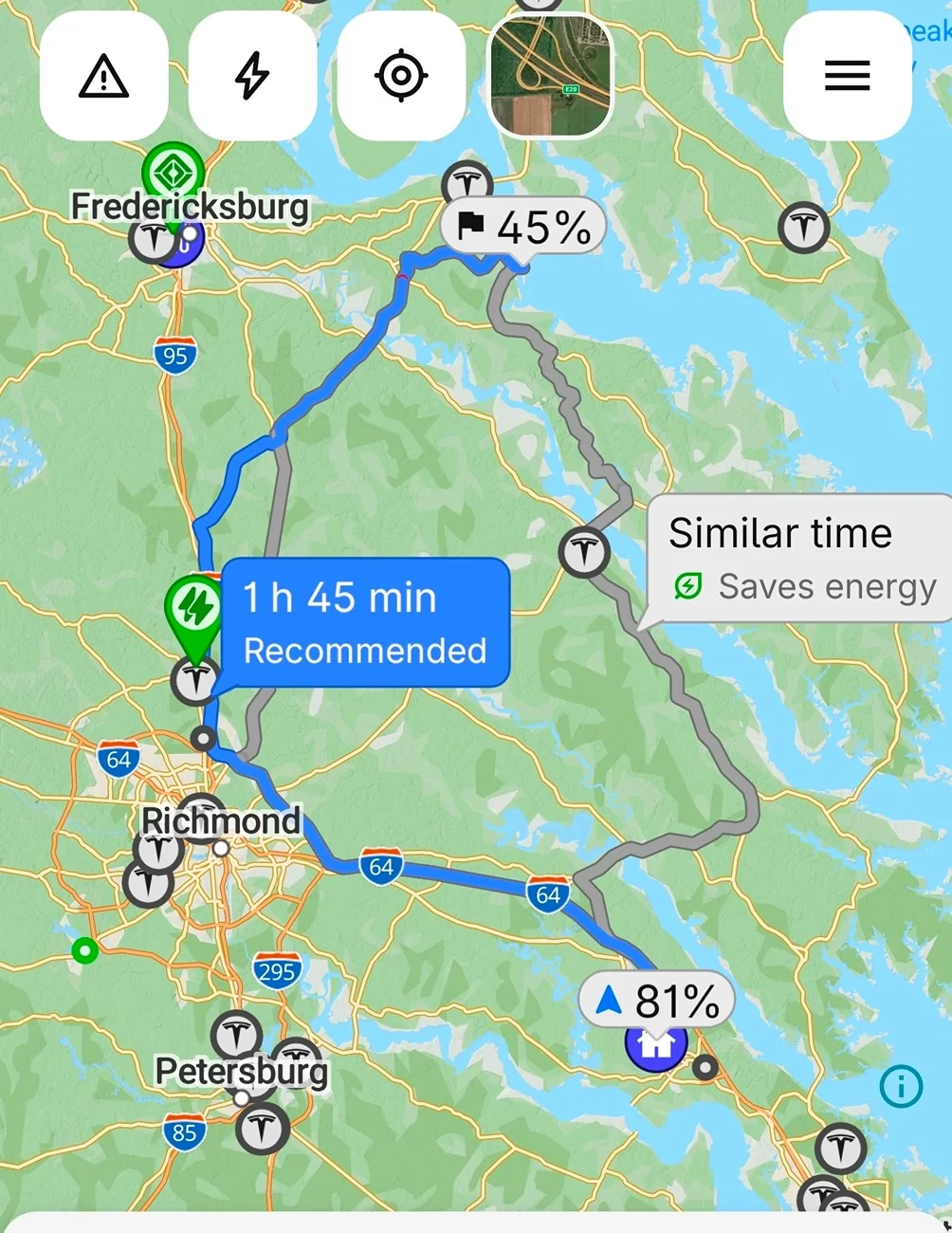 Rivian R1T R1S rivian google maps vs native google maps 1000004732