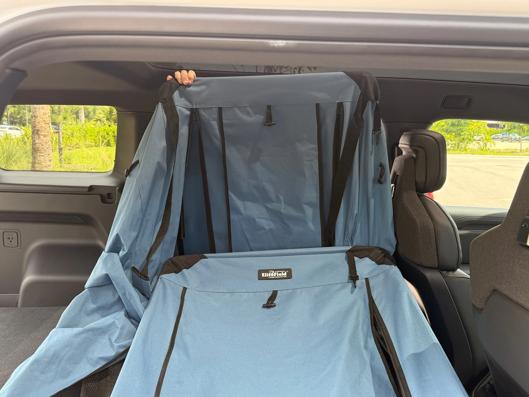 Rivian R1T R1S R2 Cargo / Trunk Cover For Dog Fur IMG_4703