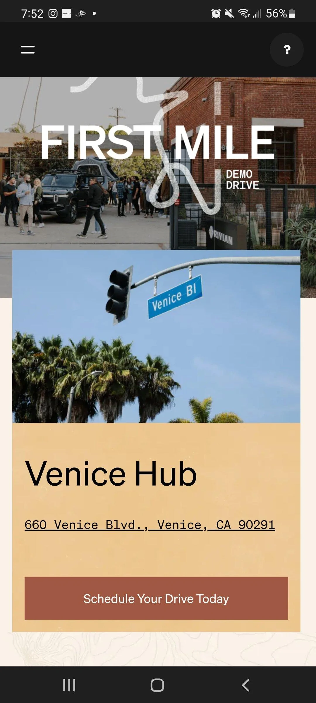 Rivian R1T R1S Venice hub test drives Screenshot_20220311-195245_Chrom