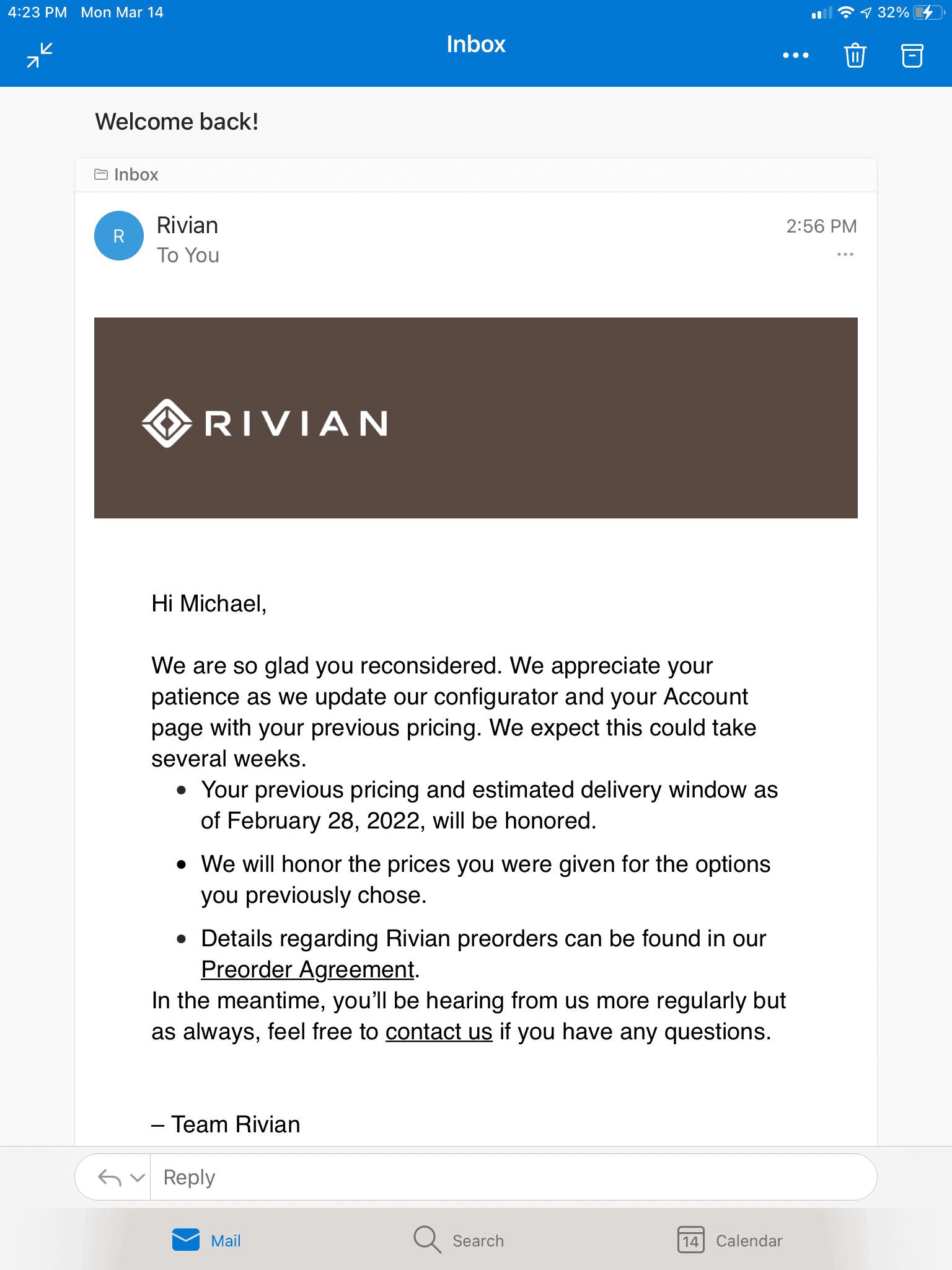 Rivian R1T R1S Configurator price rollback and orders restored ? FF75182F-BCB0-4626-AC27-181DEA099745