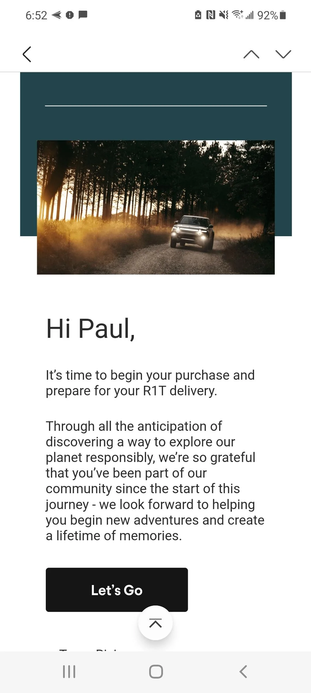 Rivian R1T R1S Any "March-April" delivery people contacted? Screenshot_20220318-065250_Email