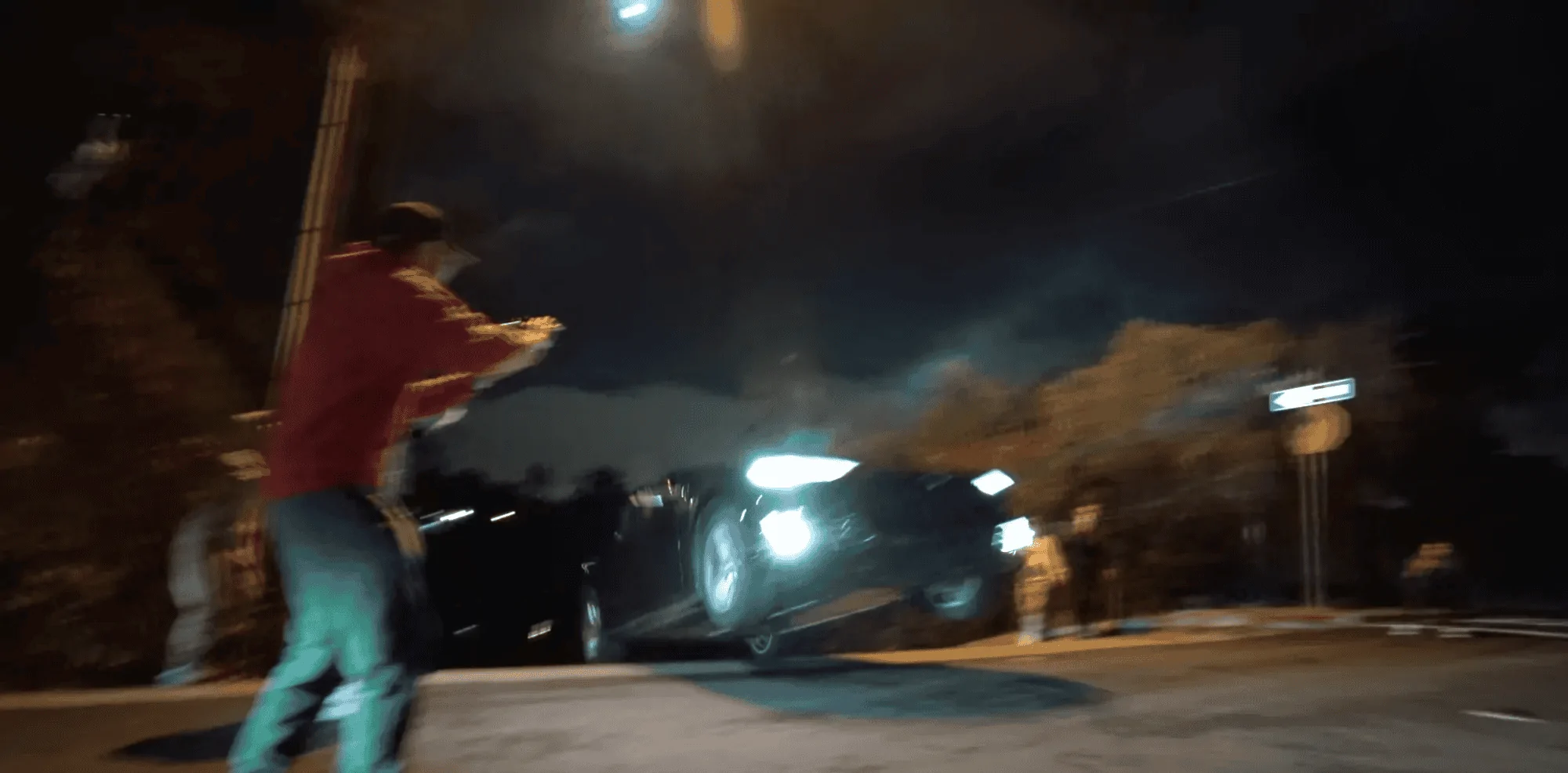 Rivian R1T R1S Police offer reward to find idiots behind dangerous stunt in Tesla Model S 1647877147115