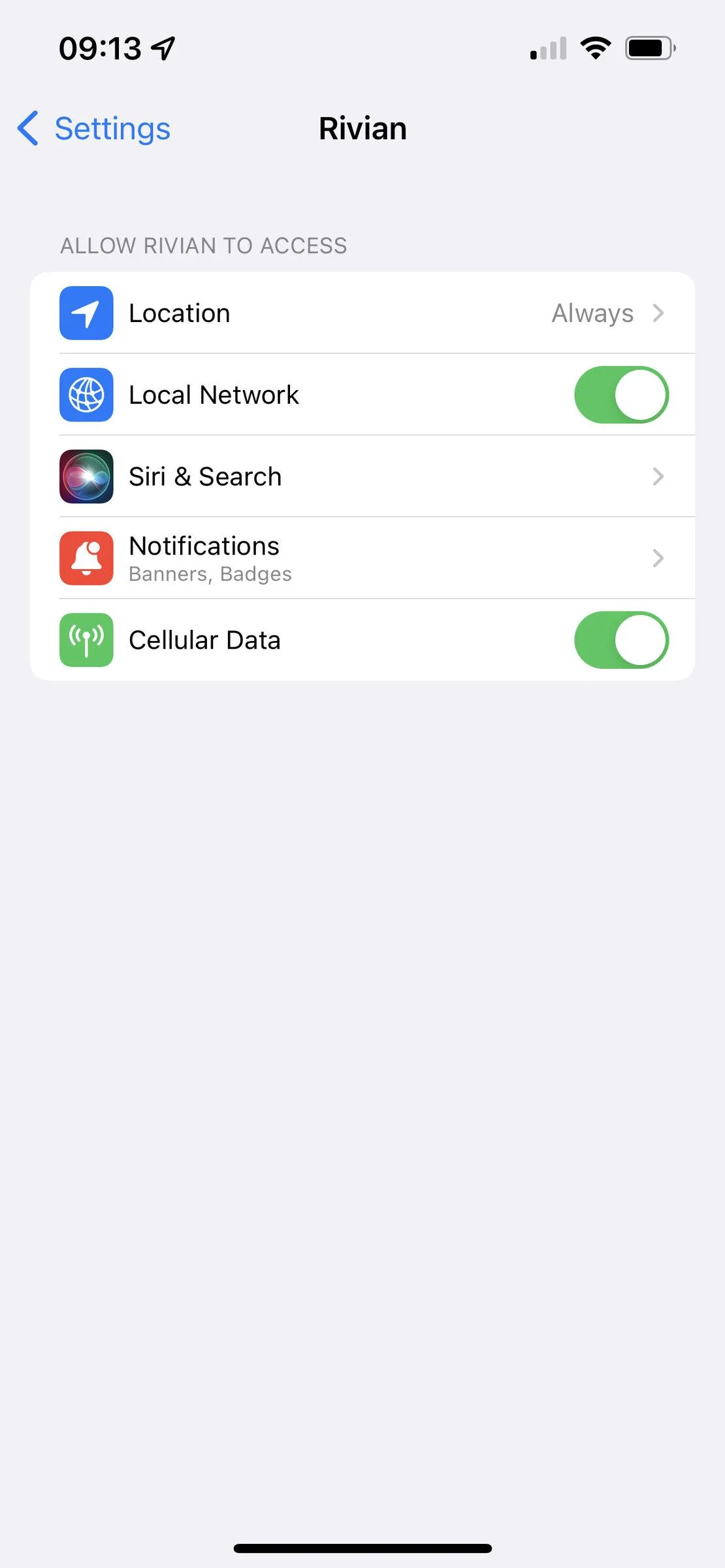 Rivian R1T R1S Rivian iOS App - Battery Usage IMG_618641F07B1D-1