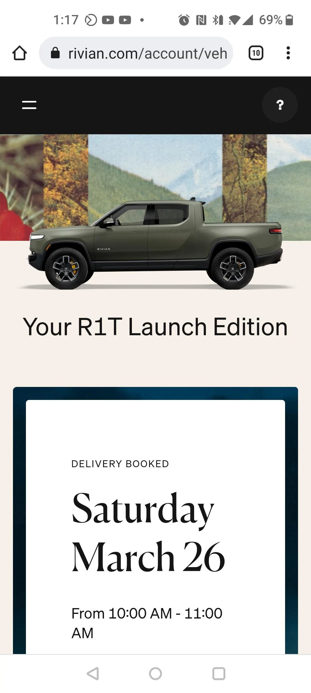 Rivian R1T R1S Arizona pre-orders Screenshot_20220323-131727