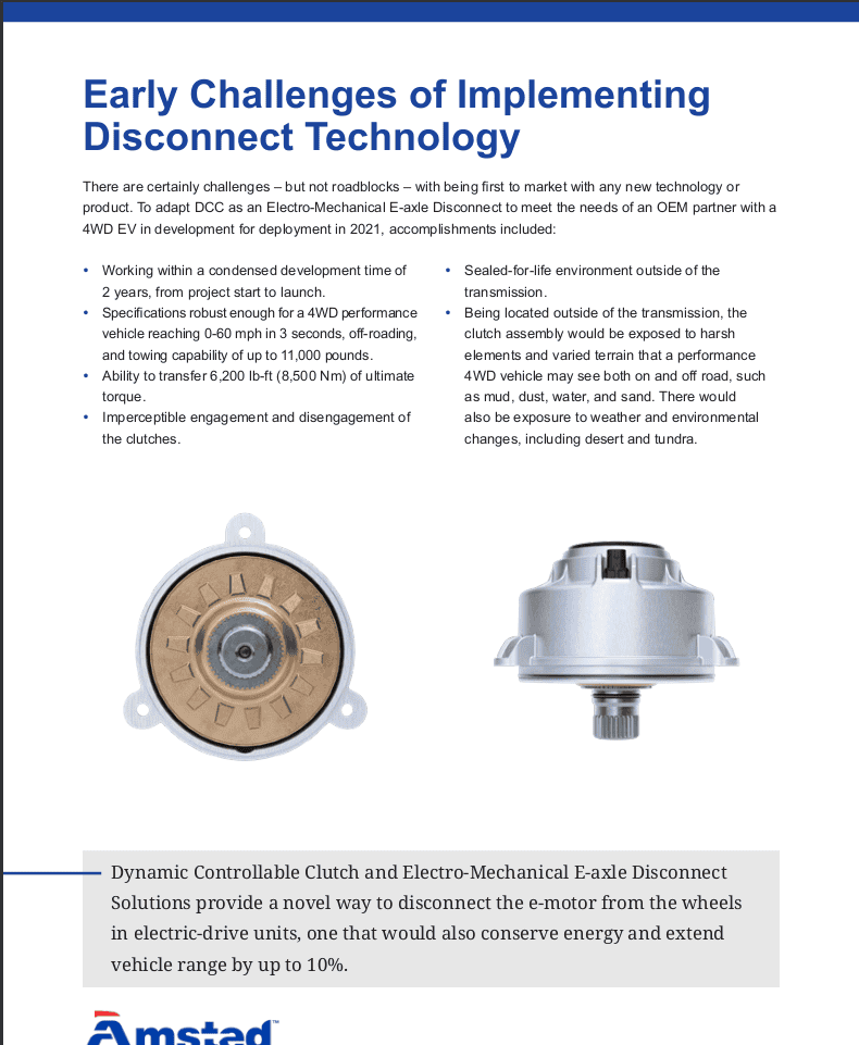 Rivian R1T R1S Amstead Automotive E-Axle disconnect used in Rivians amsted01