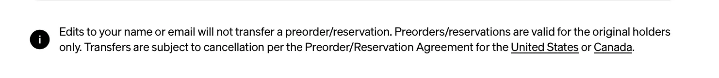 Rivian R1T R1S Transfer of R2 reservation Screenshot 2026-07-24 at 6.47.25 PM