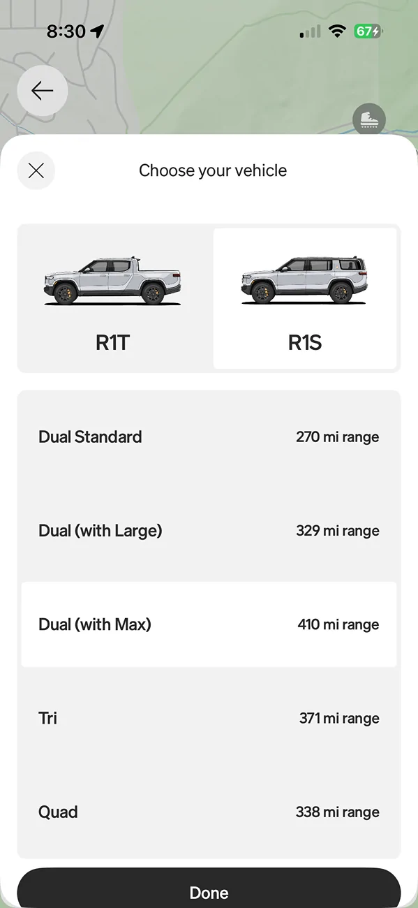 Rivian R1T R1S Question about the Rivian app for R2 IMG_6813
