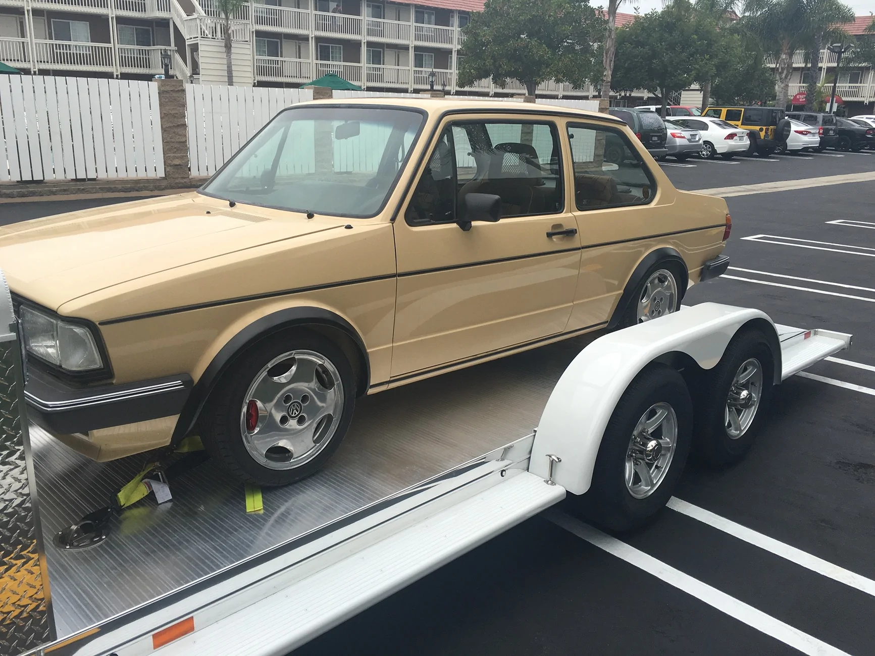 Rivian R1T R1S R2 vs 1980s Golf MK1 size comparison IMG_6616