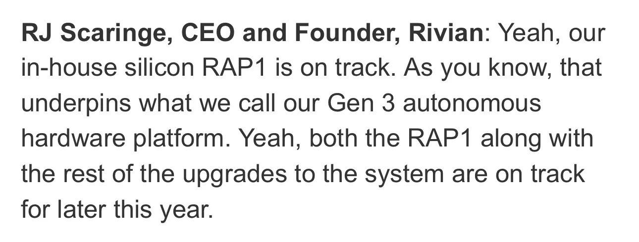 Rivian R1T R1S RJ: R2 conversion rate is "much higher" than internal expectations IMG_8526