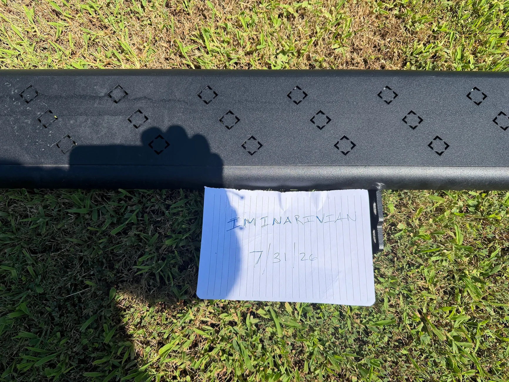Rivian R1T R1S FS: Driver Side Team 1EV RMaxx Lightweight Aluminum Running Board IMG_3861
