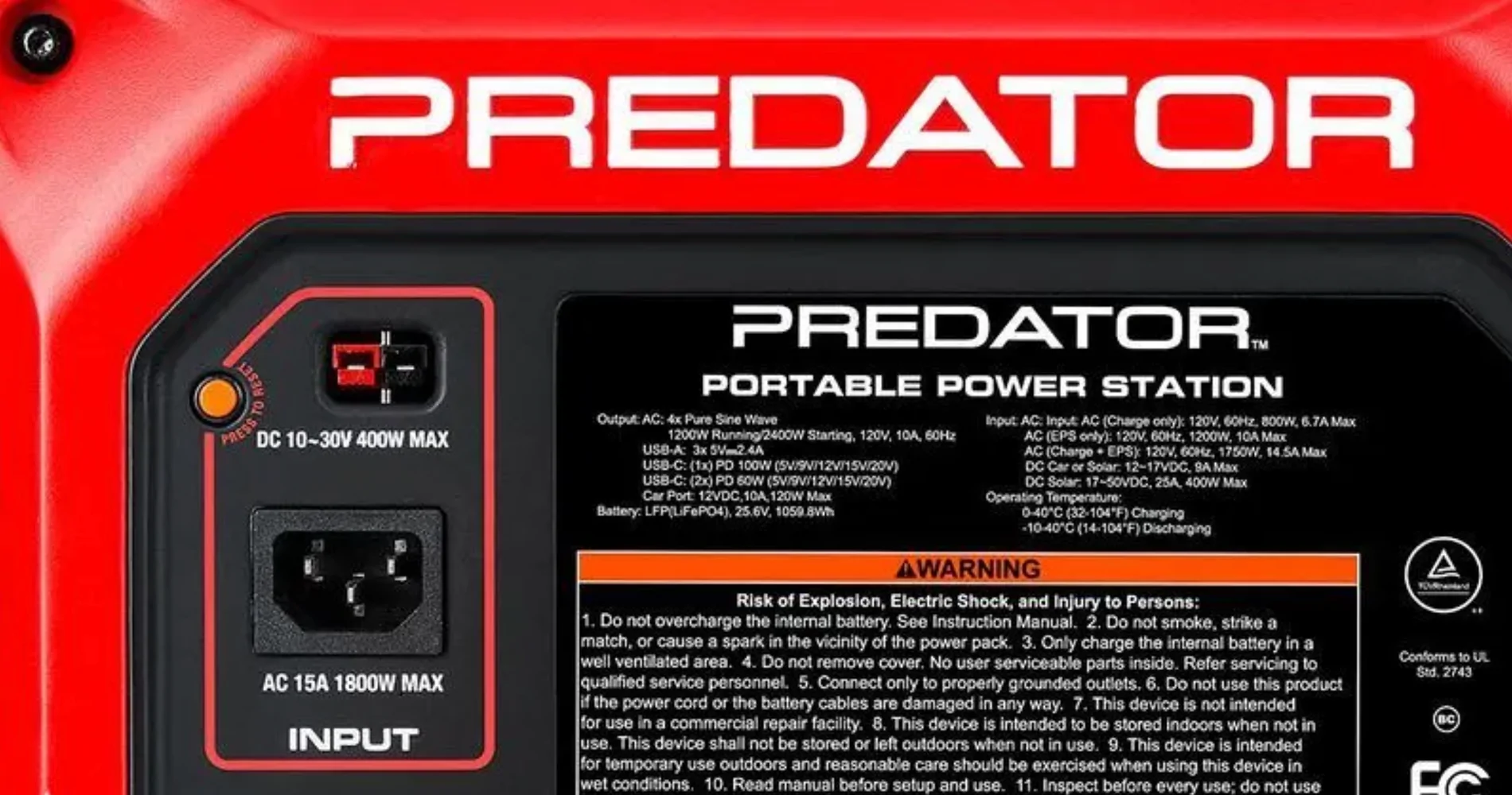 Rivian R1T R1S R1T Solar Tonneau - Custom Build Predator Portable Power Station