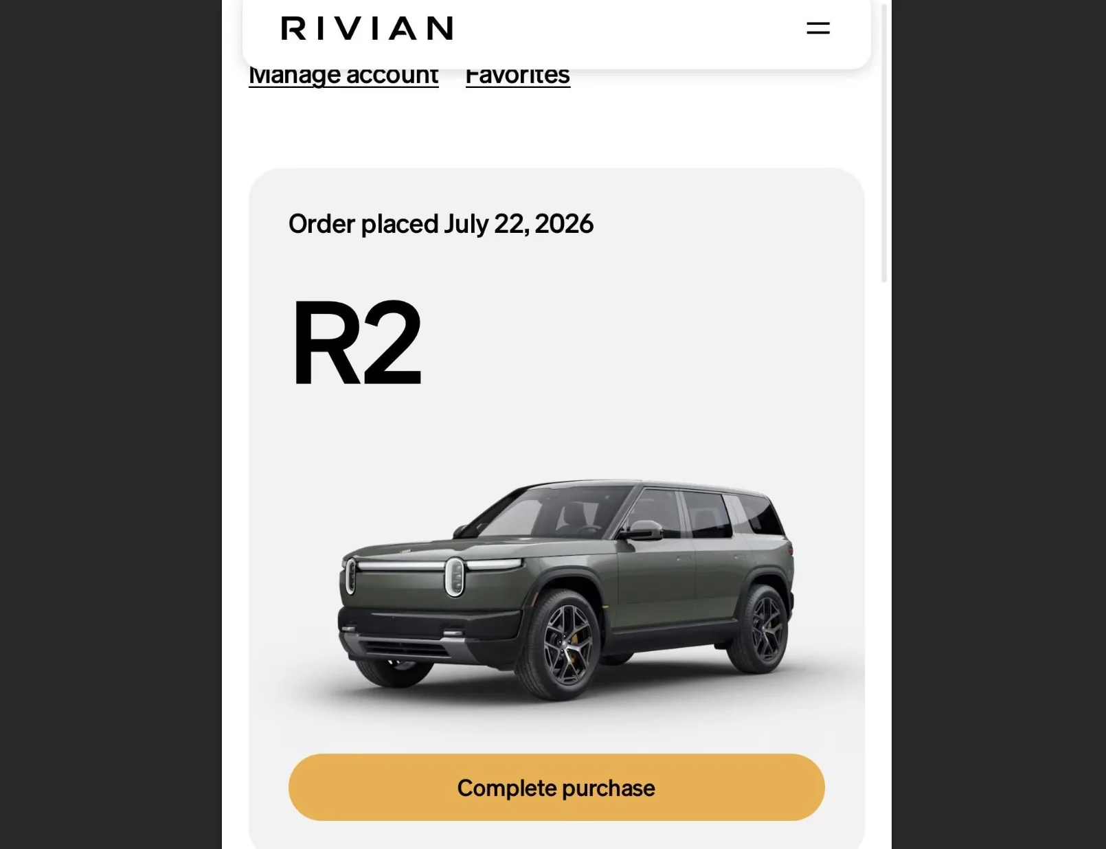 Rivian R1T R1S 5,000+ R2 Production Milestone (VIN 5400 Assigned) Screenshot 2026-08-01 at 10.38.10 AM