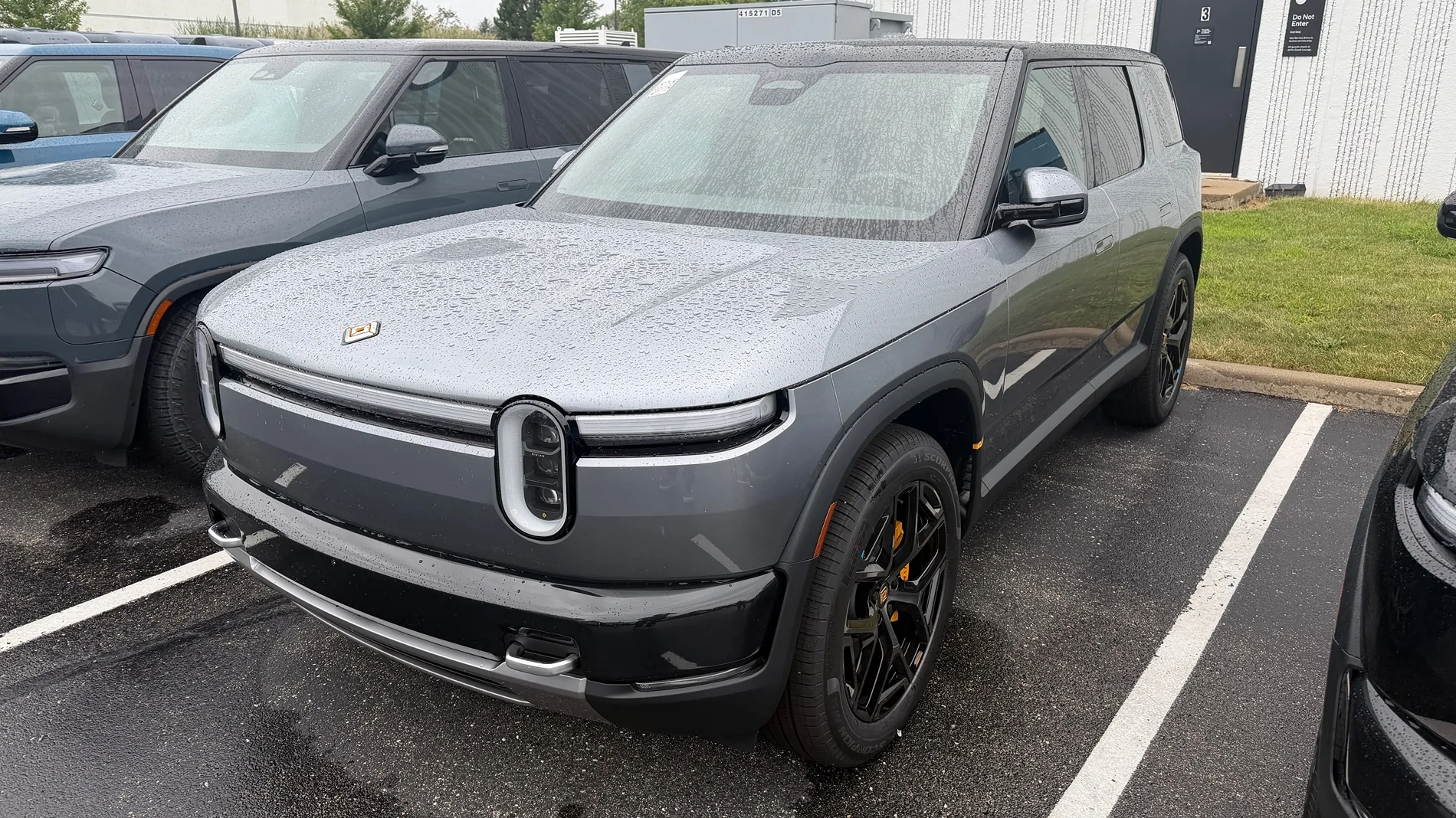 Rivian R1T R1S Esker Silver Paint Sample Closeup Photos IMG_9225