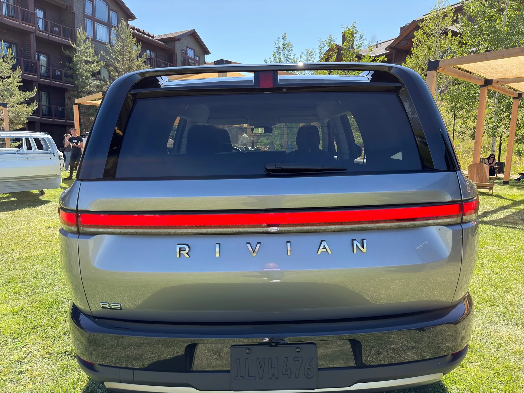 Rivian R1T R1S Esker Silver Paint Sample Closeup Photos IMG_5043