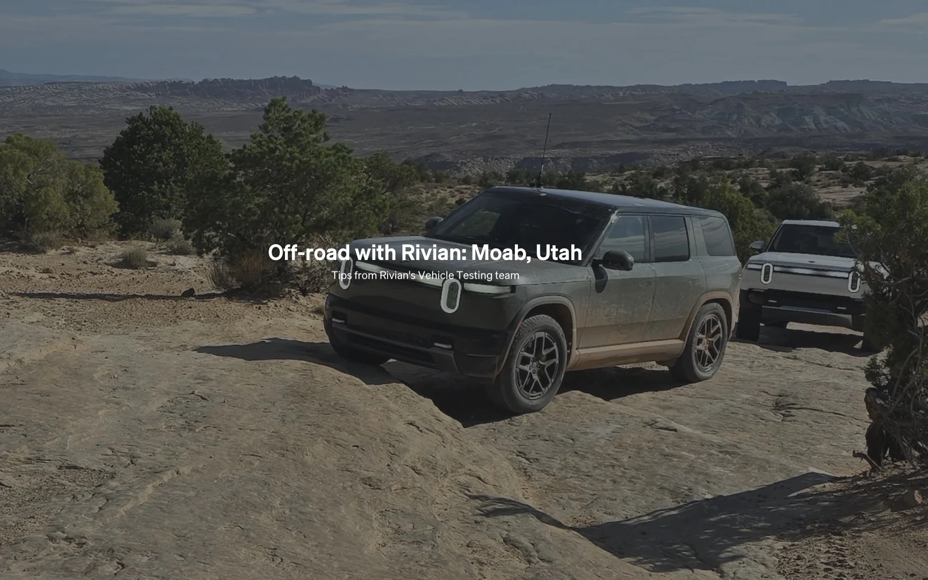 Rivian R1T R1S Off-Road Trail Tips From Rivian's Vehicle Testing team Screenshot 2026-08-05 at 2.17.01 PM