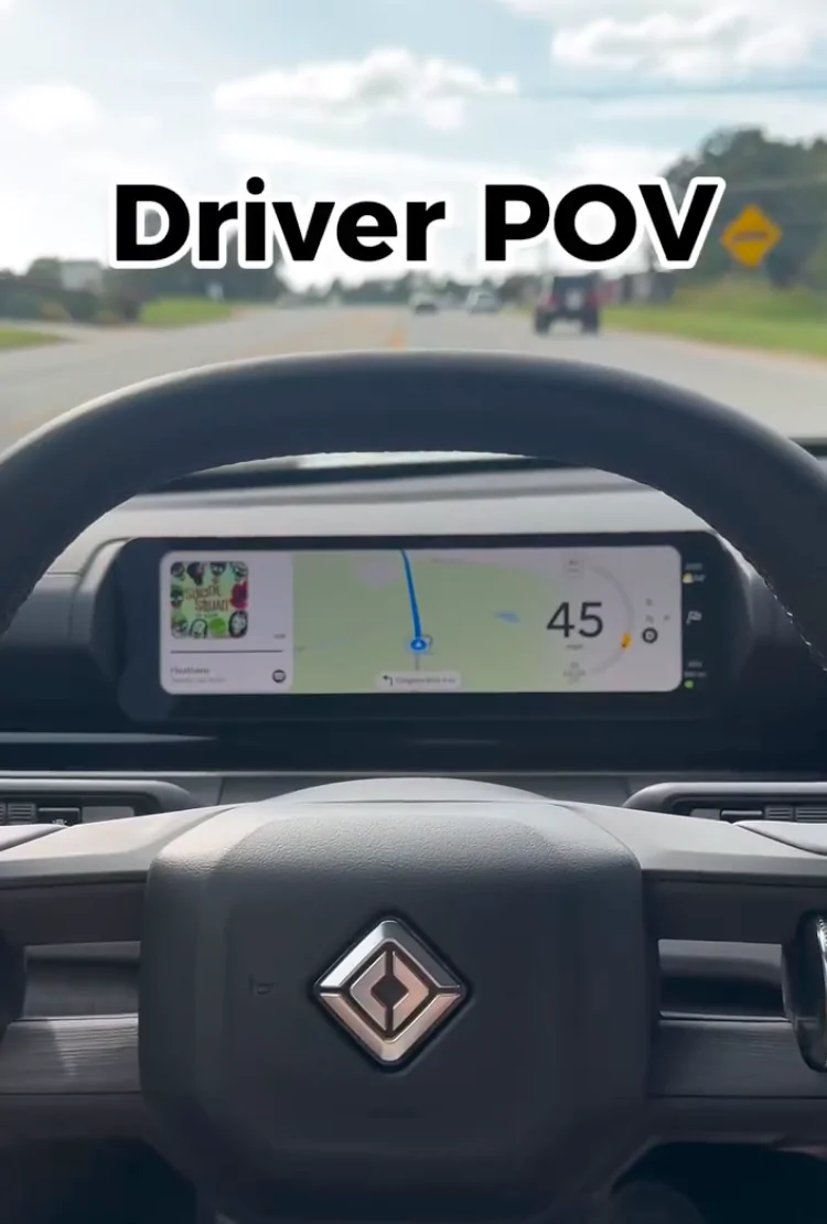 Rivian R1T R1S R2 Demo Drive - Driver's Screen Too Obstructed 1786052032582-26