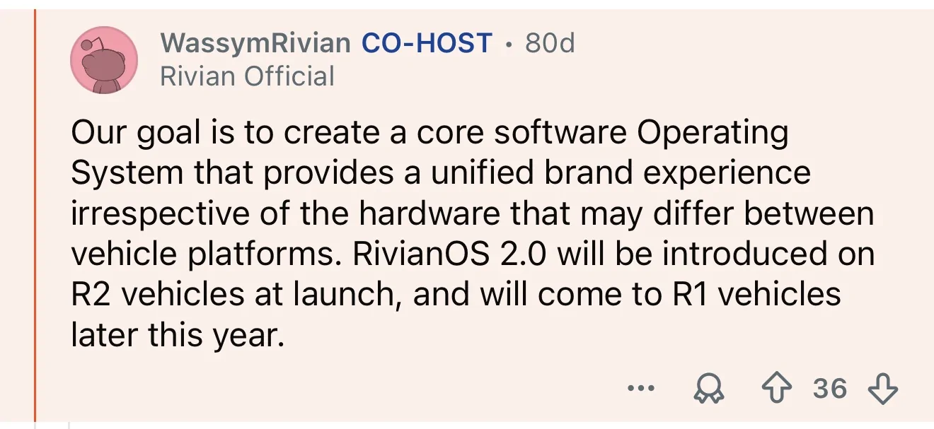 Rivian R1T R1S 2026.23.0 Update Pushed to R1 IMG_0872