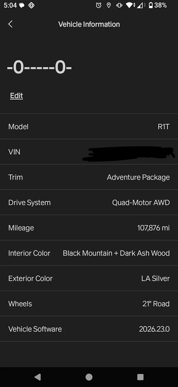 Rivian R1T R1S How Many Miles Are on Your Rivian? Show Us & Win a Gift from BestEvMod! 🎁 Screenshot_20260810-170447~2