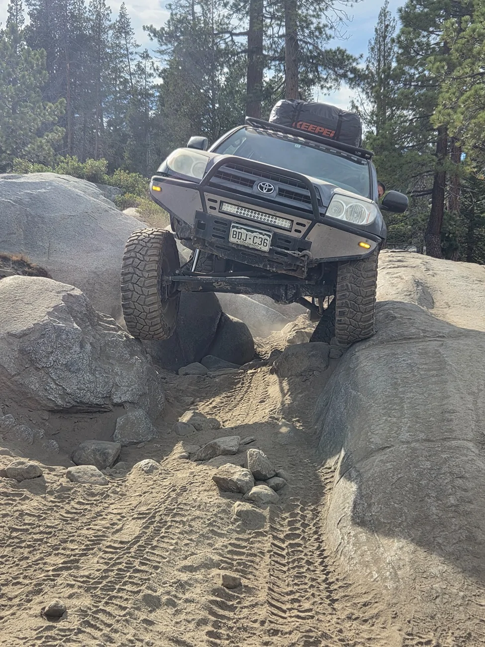 Rivian R1T R1S Towed my 4Runner rockcrawler 1800 miles from Colorado to the Rubicon trail and back 20260721_171510