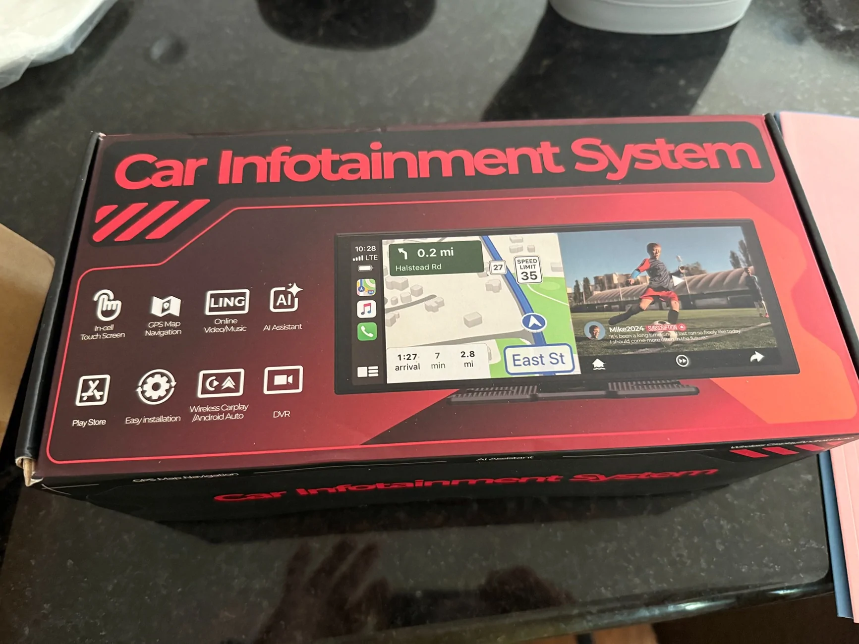 Rivian R1T R1S Lamtto RC32 wireless CarPlay and Android Auto 11" display review IMG_3012