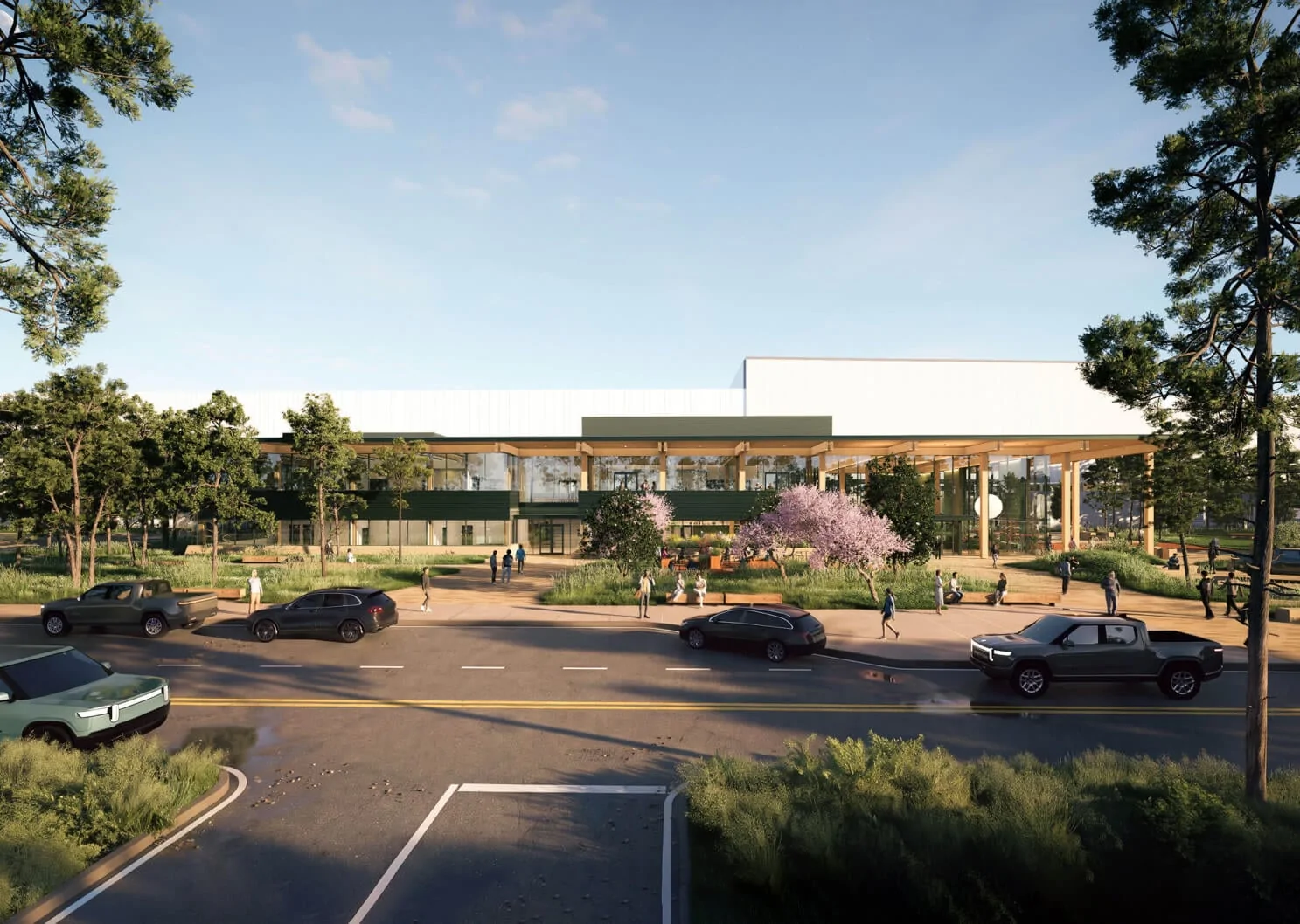Rivian R1T R1S Official Georgia Factory Renderings Previewed by Rivian 2 (1)