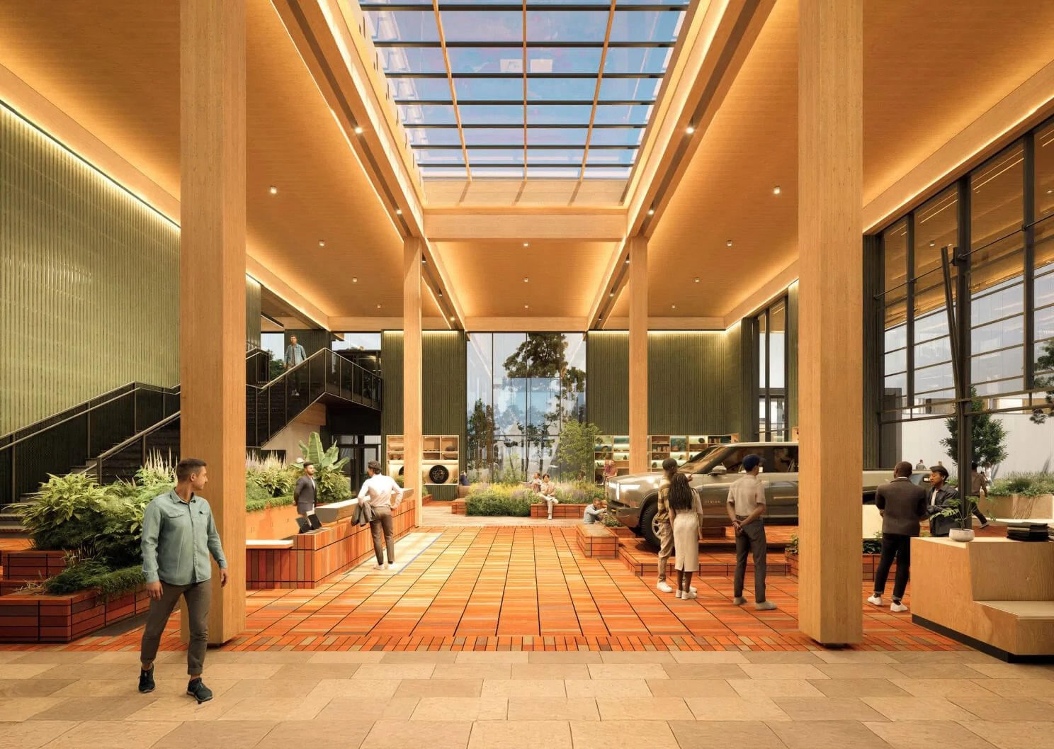 Rivian R1T R1S Official Georgia Factory Renderings Previewed by Rivian 3