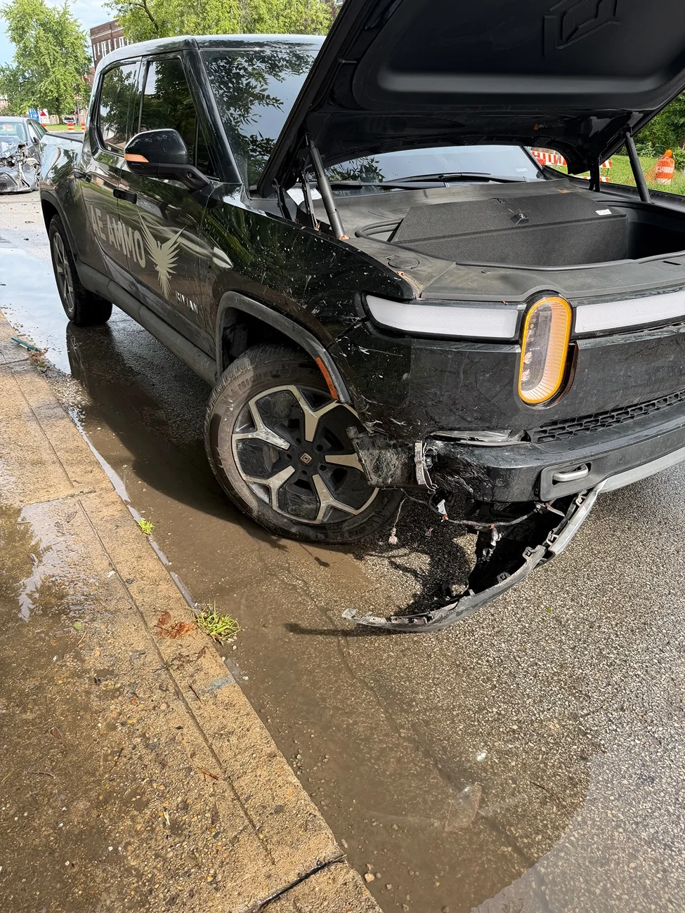Rivian R1T R1S Do we think this is totaled? IMG_0392