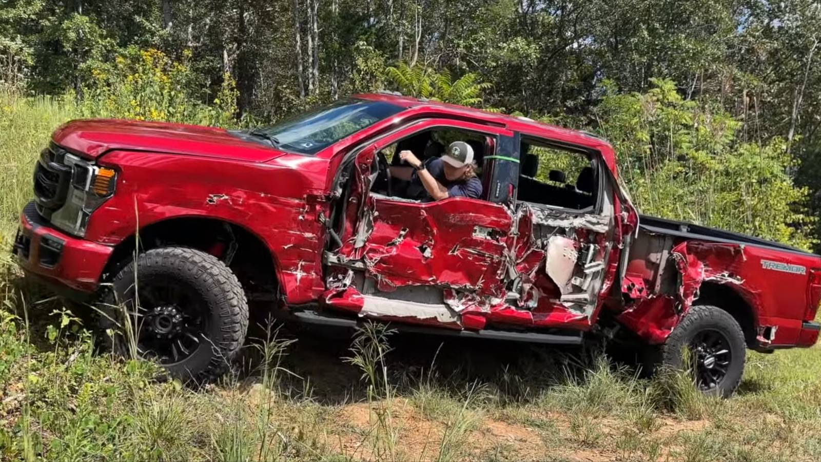 Rivian R1T R1S First Crashed R2 totaled with only 110 miles (VIN 1200) oad-side-view.jpg?q=50&fit=crop&w=1600&h=900&dpr=1