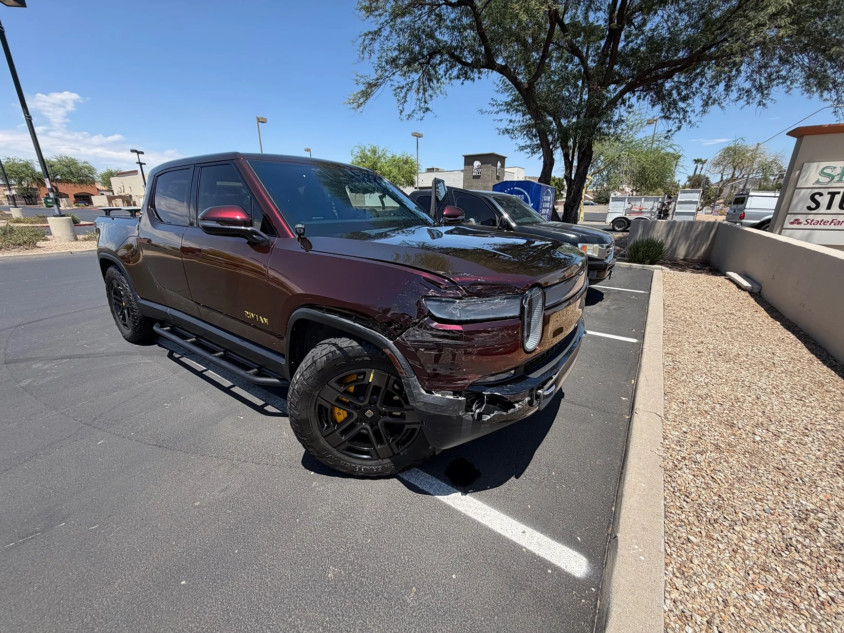 Rivian R1T R1S Do we think this is totaled? IMG_2733
