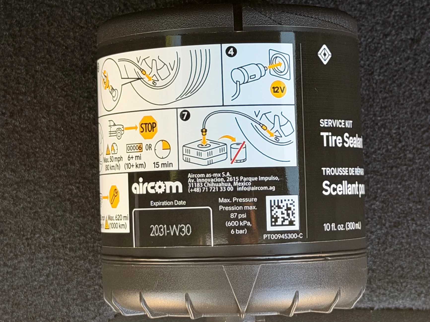 Rivian R1T R1S Tire Mobility Kit (R2) - closer look photos IMG_0366