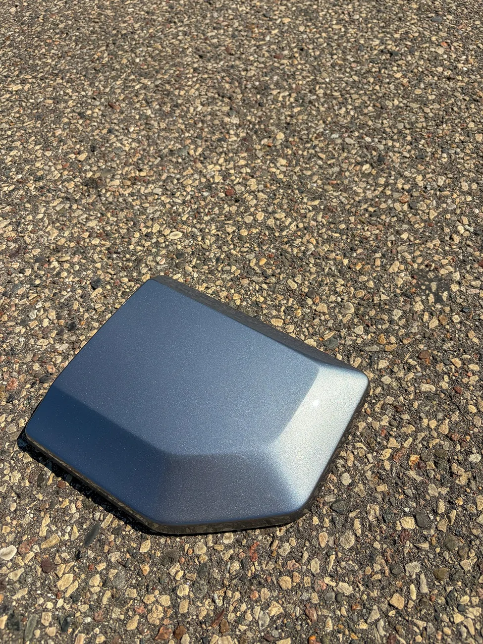Rivian R1T R1S Esker Silver against Half Moon Grey HMG (color comparison) IMG_2152