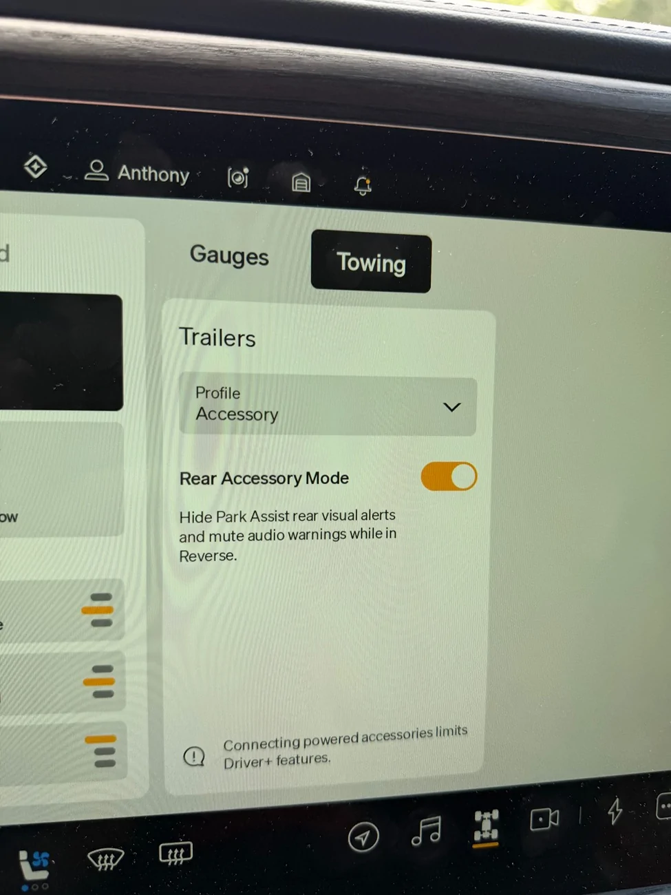 Rivian R1T R1S Autonomy Bug with Bike Rack post update IMG_1696