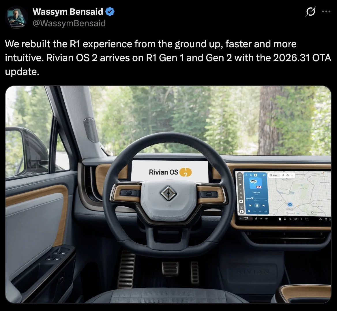 Rivian R1T R1S OS2 Arriving on R1 with 2026.31 OTA Screenshot 2026-08-19 at 11.13.18 AM
