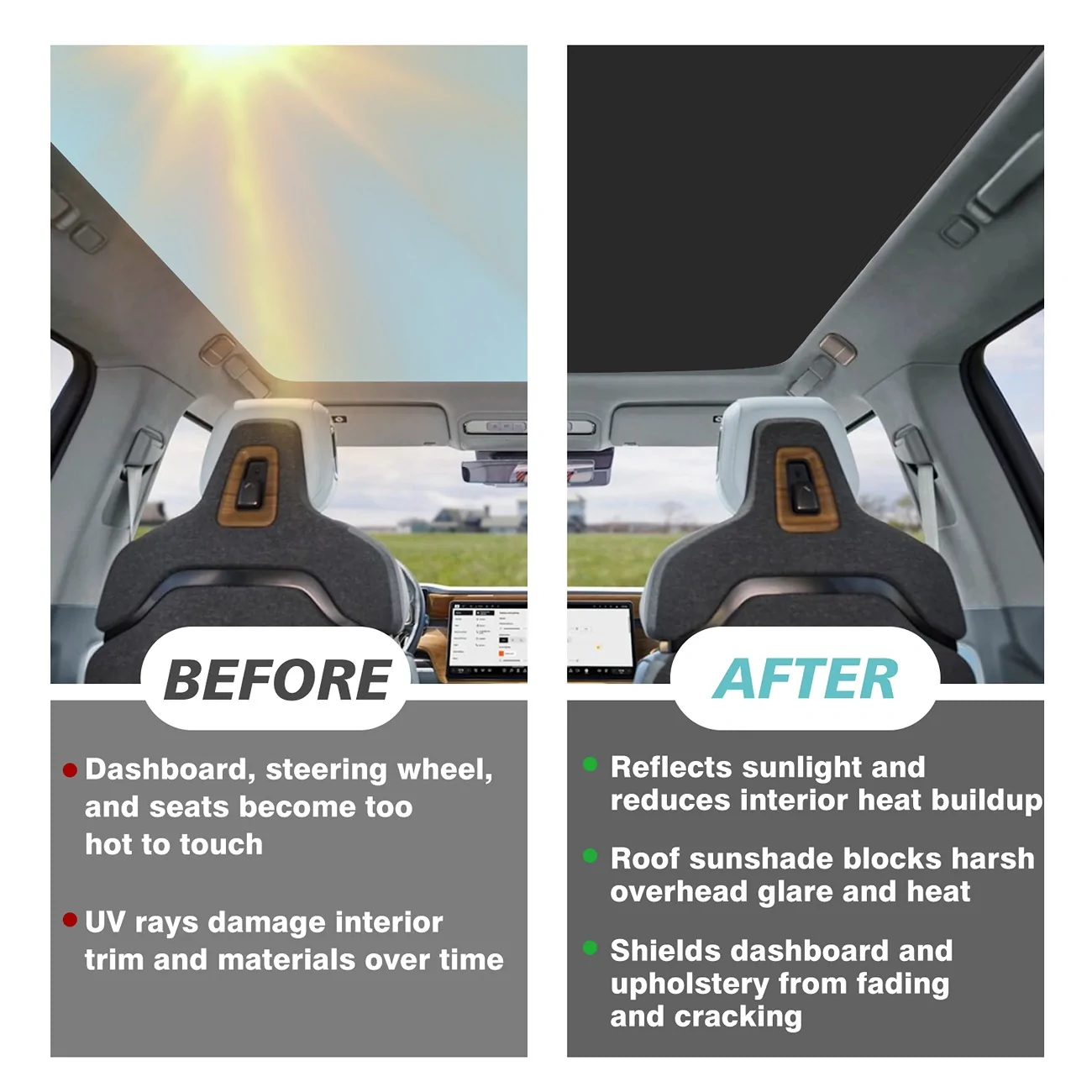 Rivian R1T R1S BestEvMod Roof Sunshade for Rivian R2 🚨 6