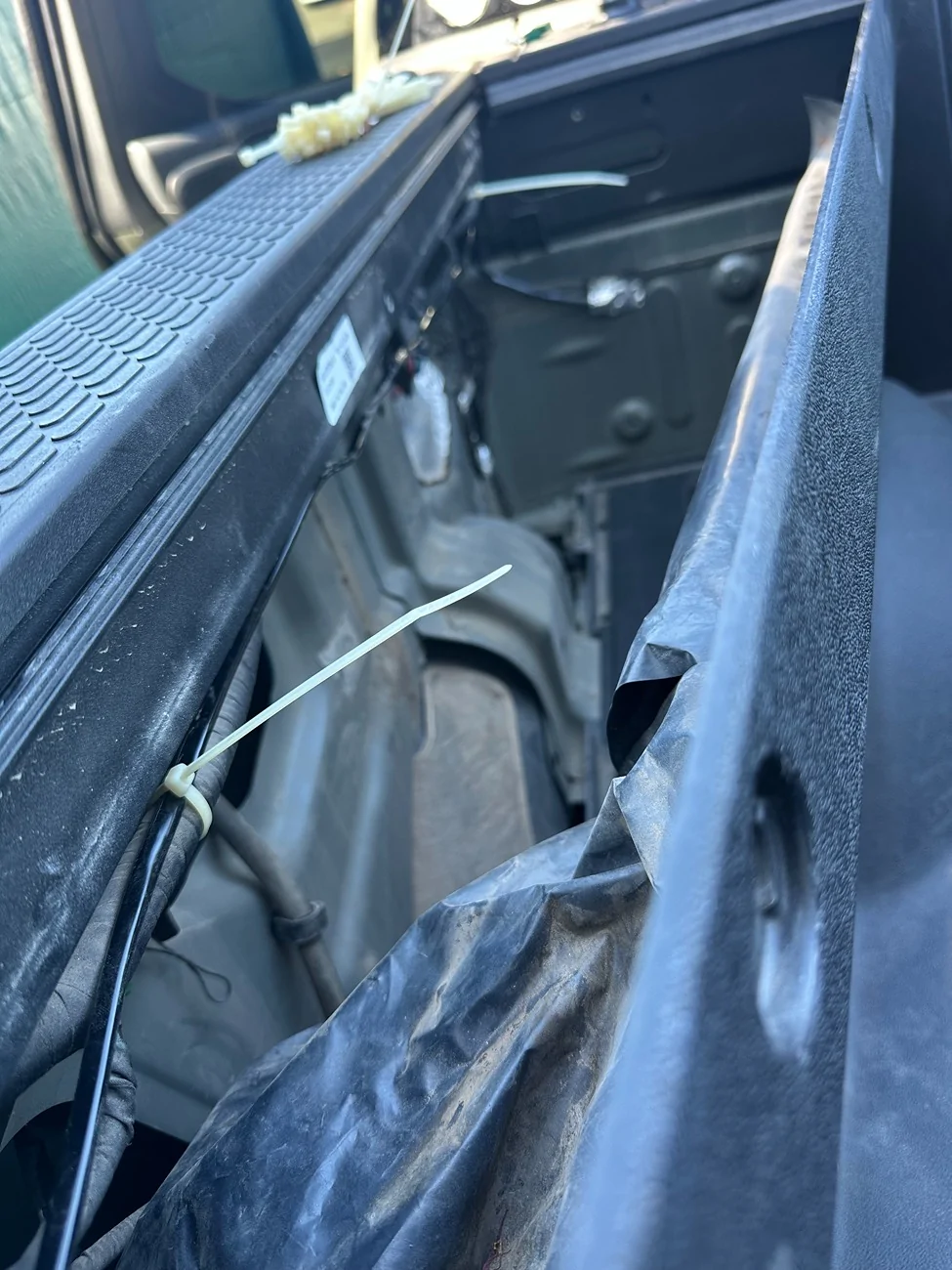 Rivian R1T R1S Added 12v outlet to R1T bed. IMG_3393