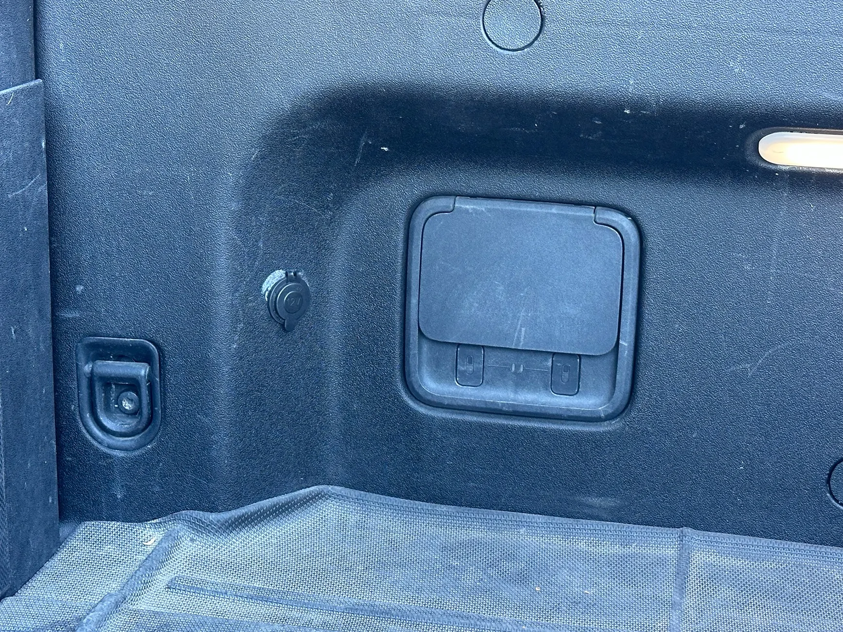 Rivian R1T R1S Added 12v outlet to R1T bed. IMG_3396