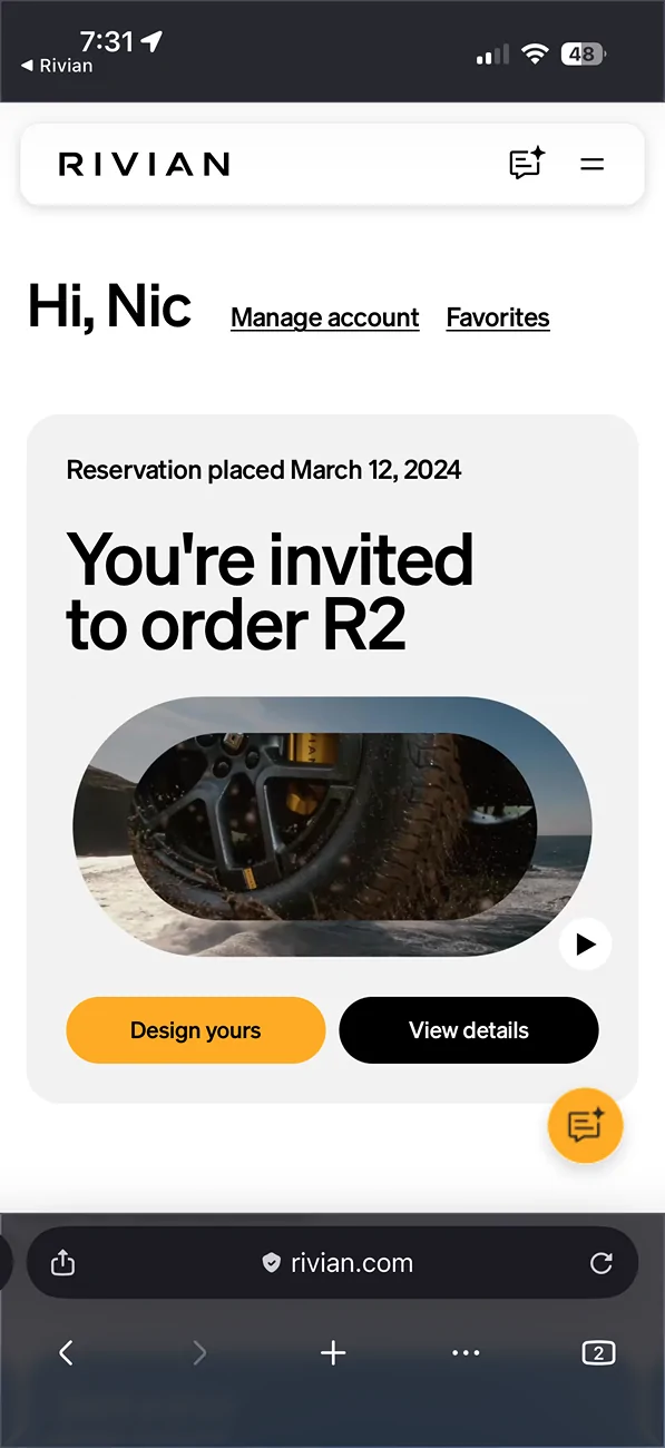 Rivian R1T R1S September-October reservation folks: has anyone been updated to 4-8 weeks? IMG_7258