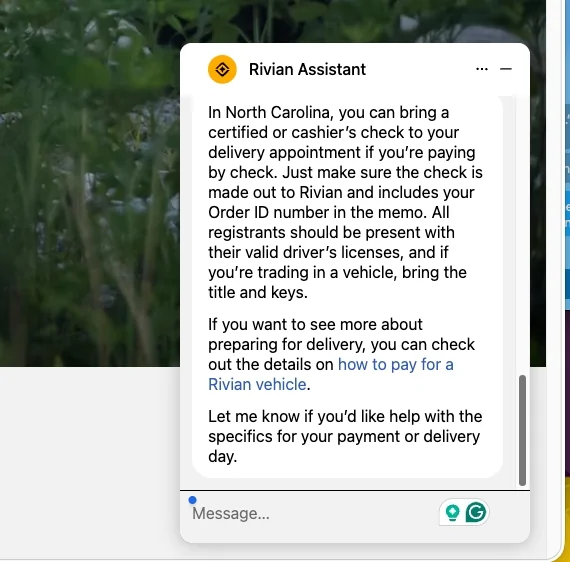 Rivian R1T R1S R2 Delivery Problems Screenshot 2026-08-28 at 11.46.42 AM