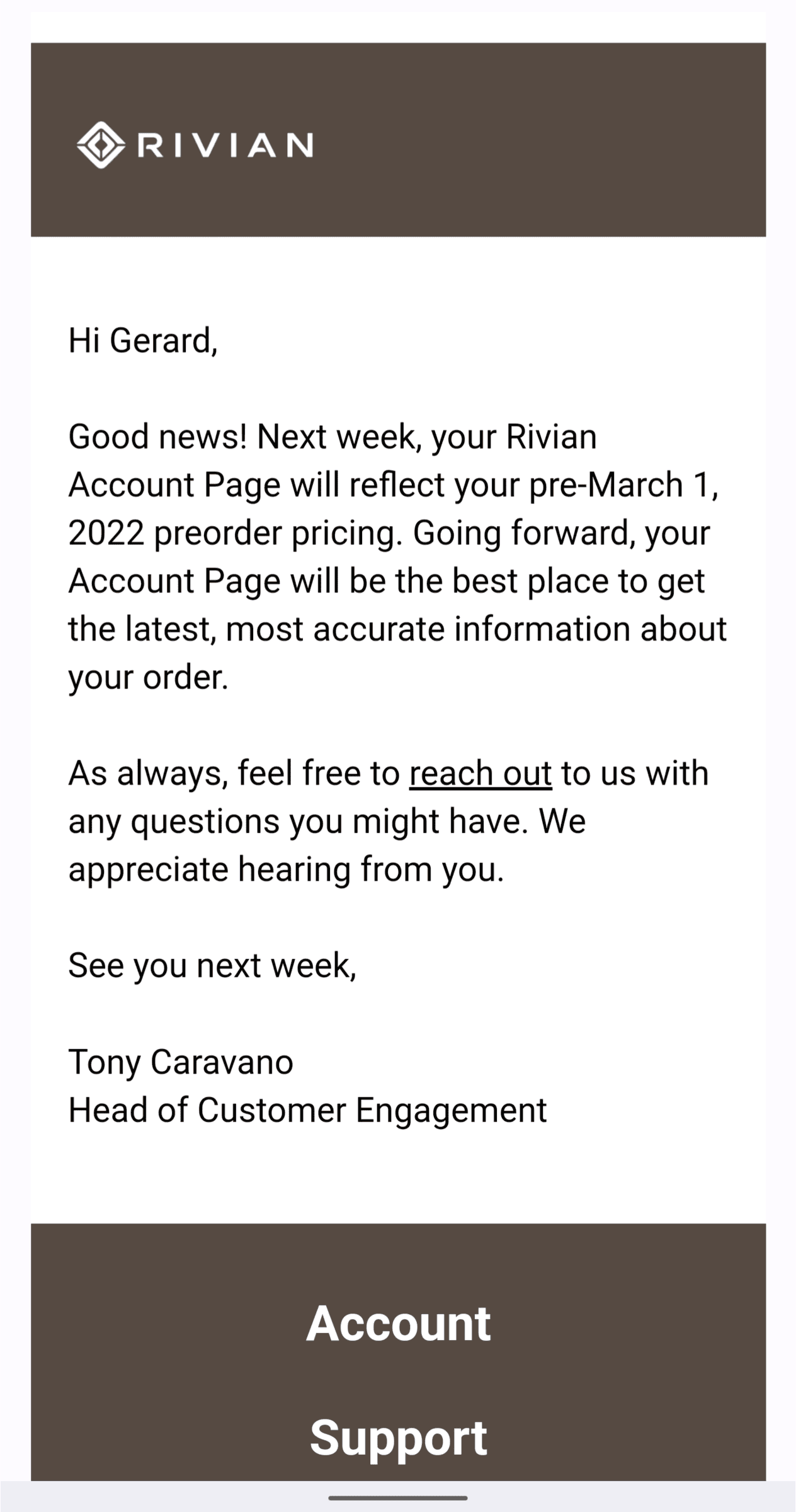Rivian R1T R1S Contact regarding pre-March 1st pricing Screenshot_20220325-153708