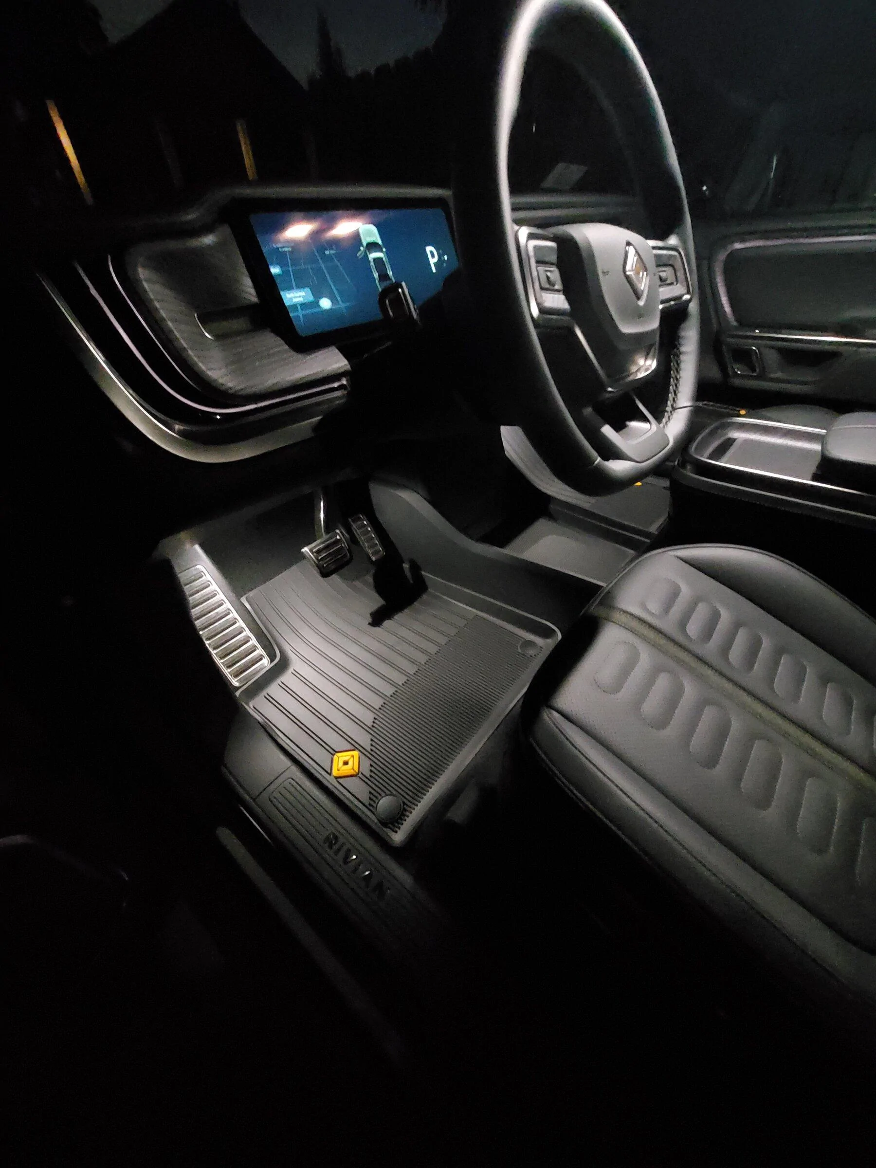 Rivian R1T R1S Rivian Mystery Box showed up today, it's Accessories! Field Kit + Rubber Floor Mats 20220325_195036