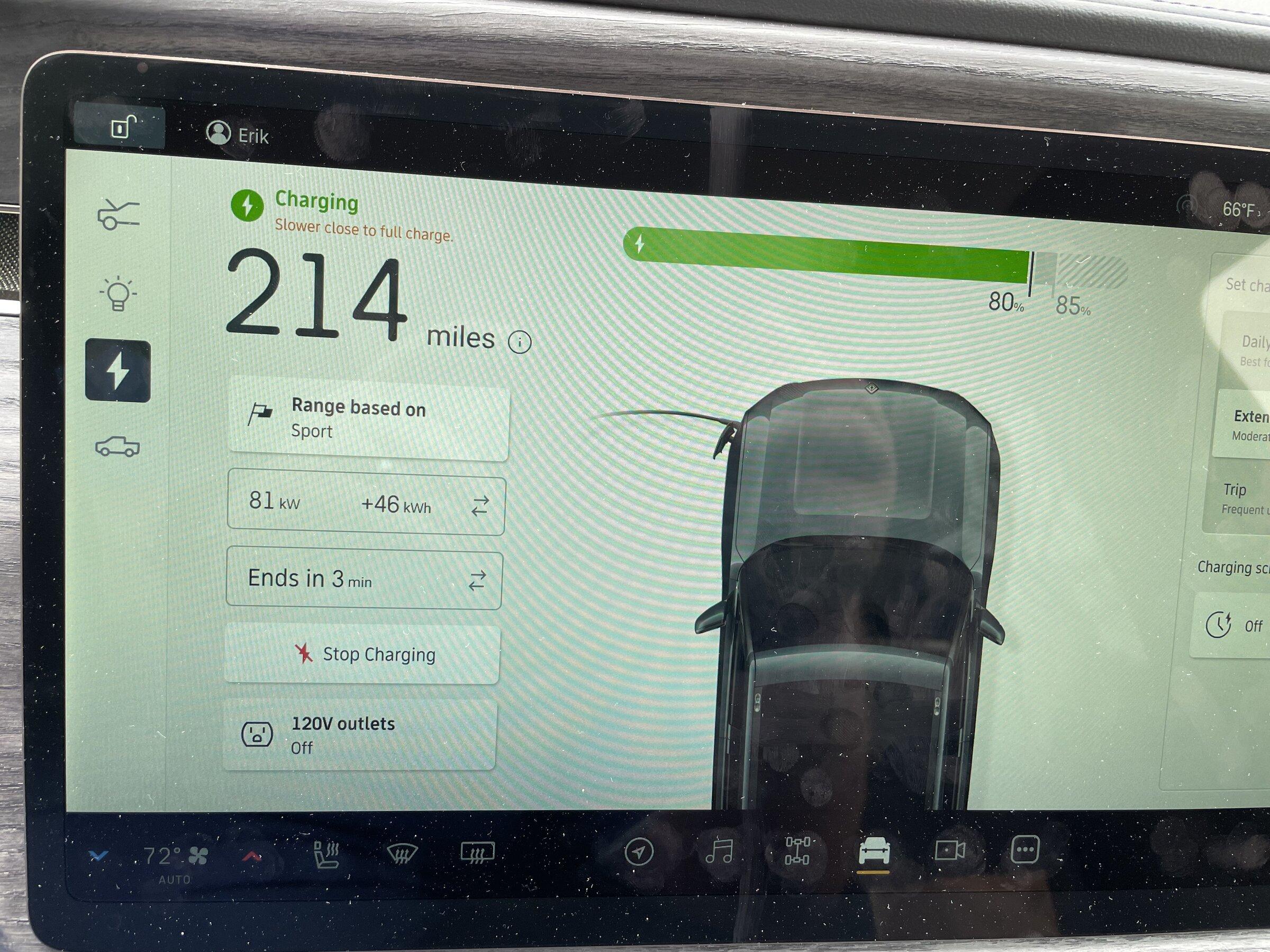 Rivian R1T R1S Charging Speed. Not disappointed. D362A9F2-F0A7-42EC-AFBC-F44849C25628
