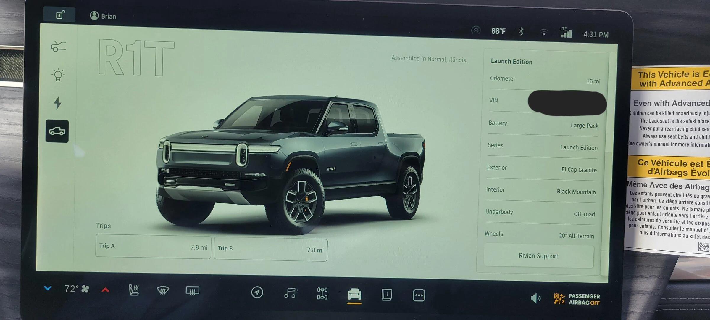 Rivian R1T R1S Bellevue Pickup (Get it?) 3/31/2022 20220331_163137